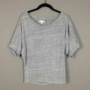 StyleMint l Heather Gray Dolman Sleeve Tee